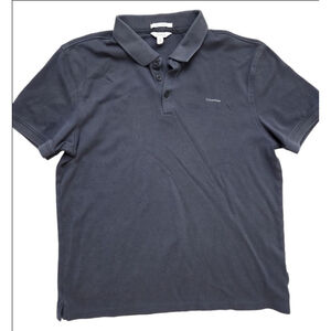 Men's Calvin Klein Charcoal Polo Shirt M